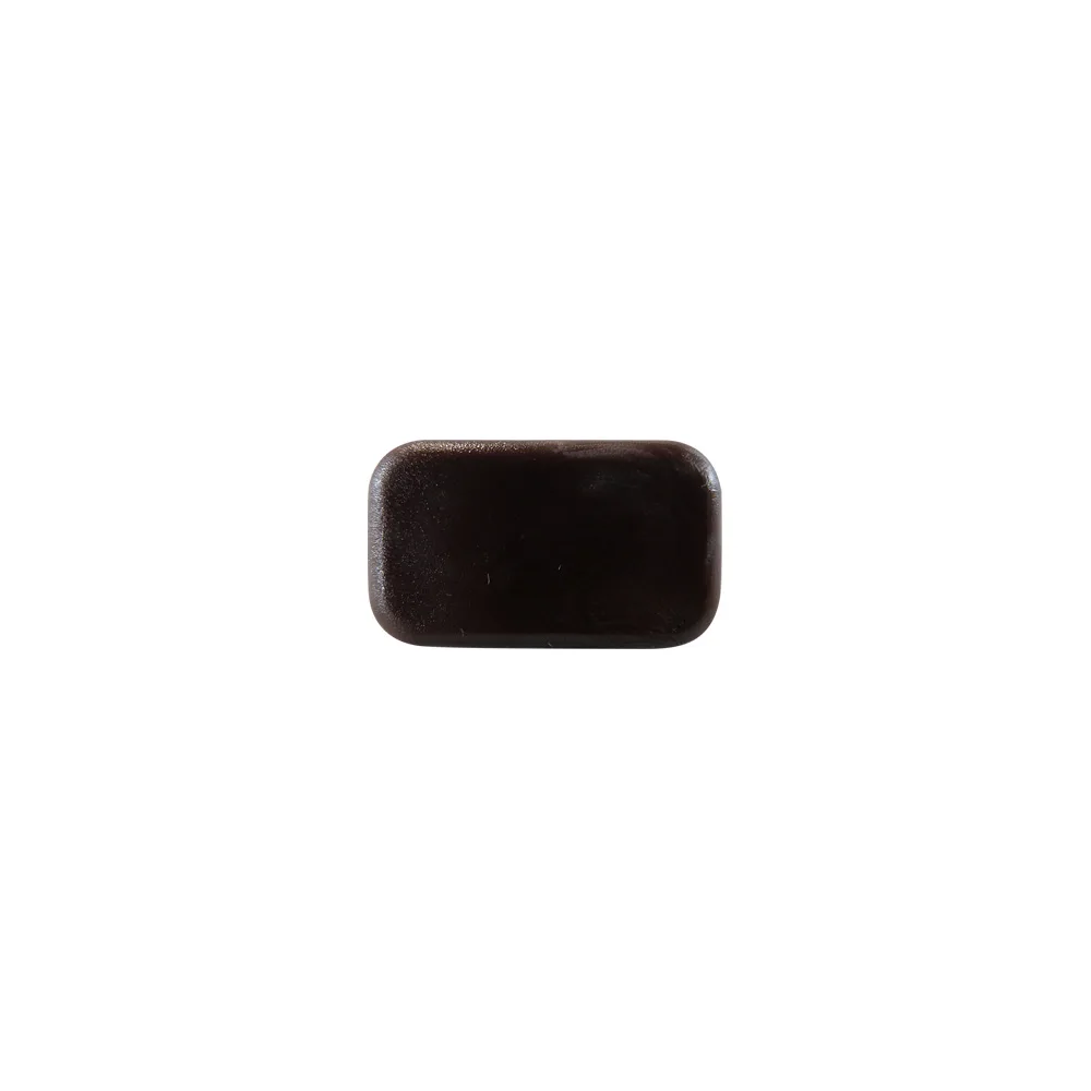 Tope deslizador rectangular con clavo 30x18mm - Negro imagen 5