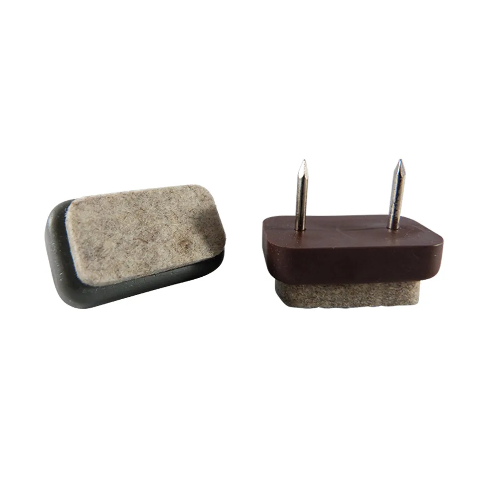 Tope deslizante con clavo y fieltro - rectangular