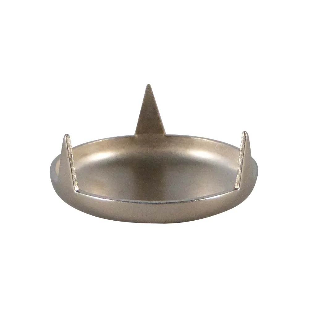Deslizador redondo para muebles para clavar Ø20mm - con 3 puntas - Níquel