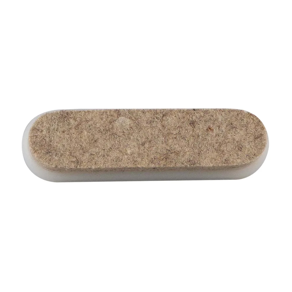 Tope deslizante para muebles ovalado con fieltro PS 38x18mm - Gris imagen 2
