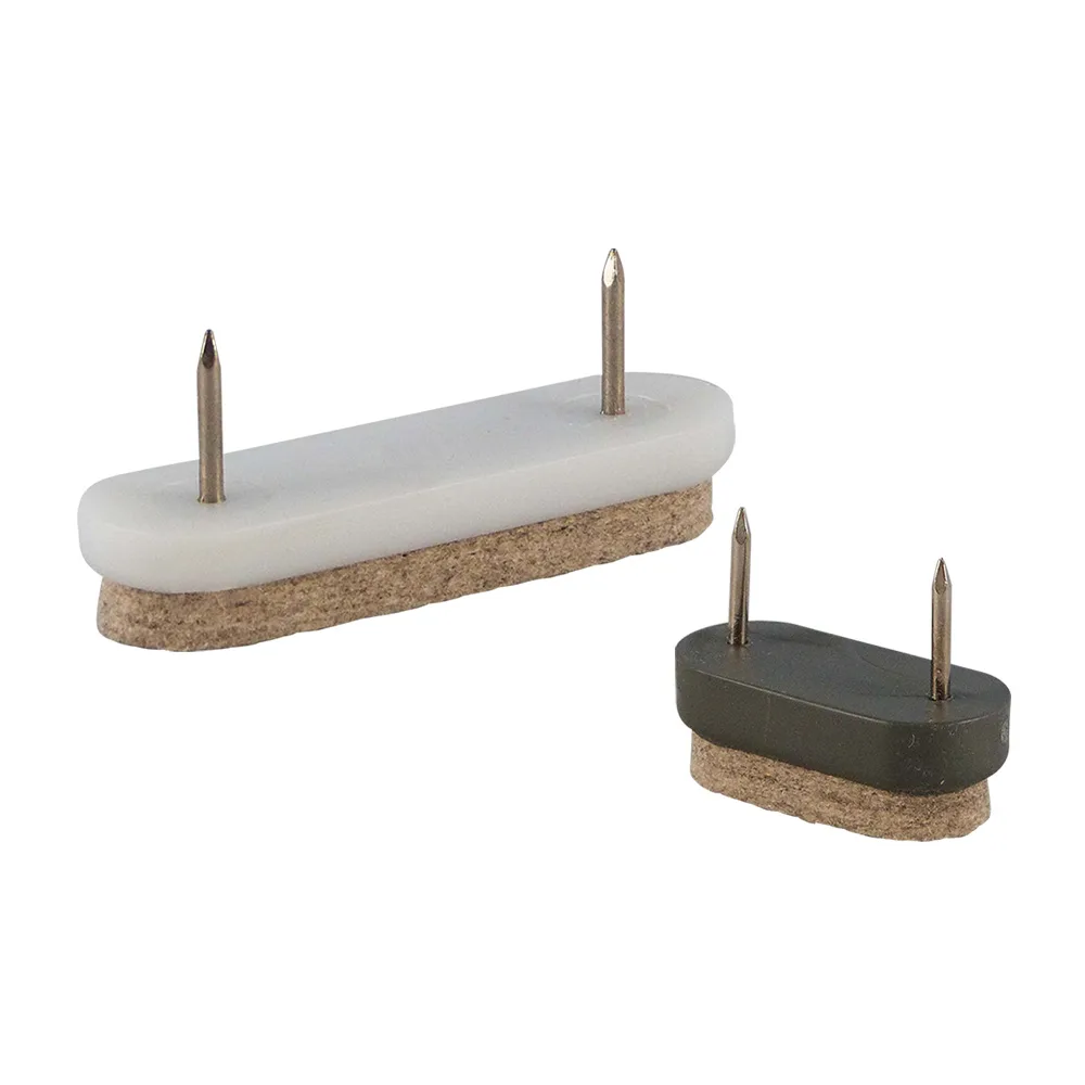 Tope deslizante para muebles ovalado con fieltro PS 38x18mm - Gris imagen 3