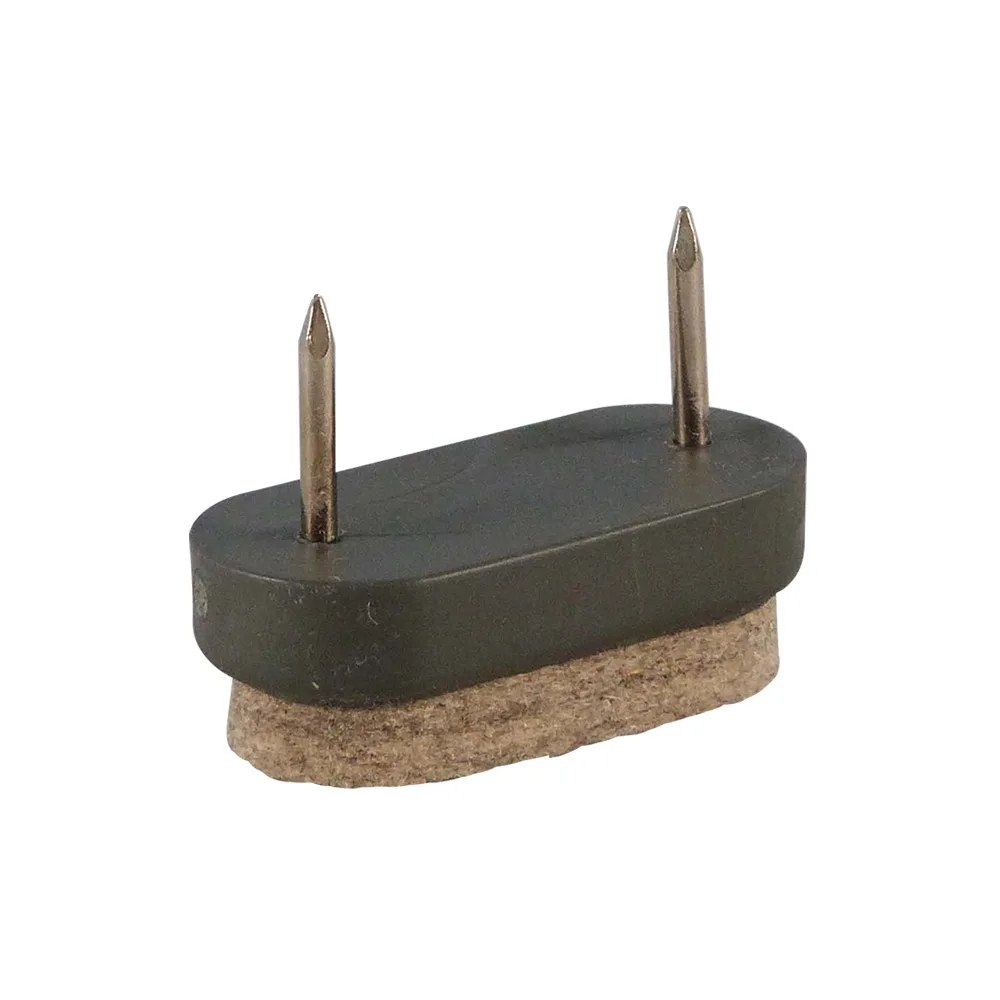 Tope deslizante para muebles ovalado con fieltro PS 38x18mm - Gris imagen 4