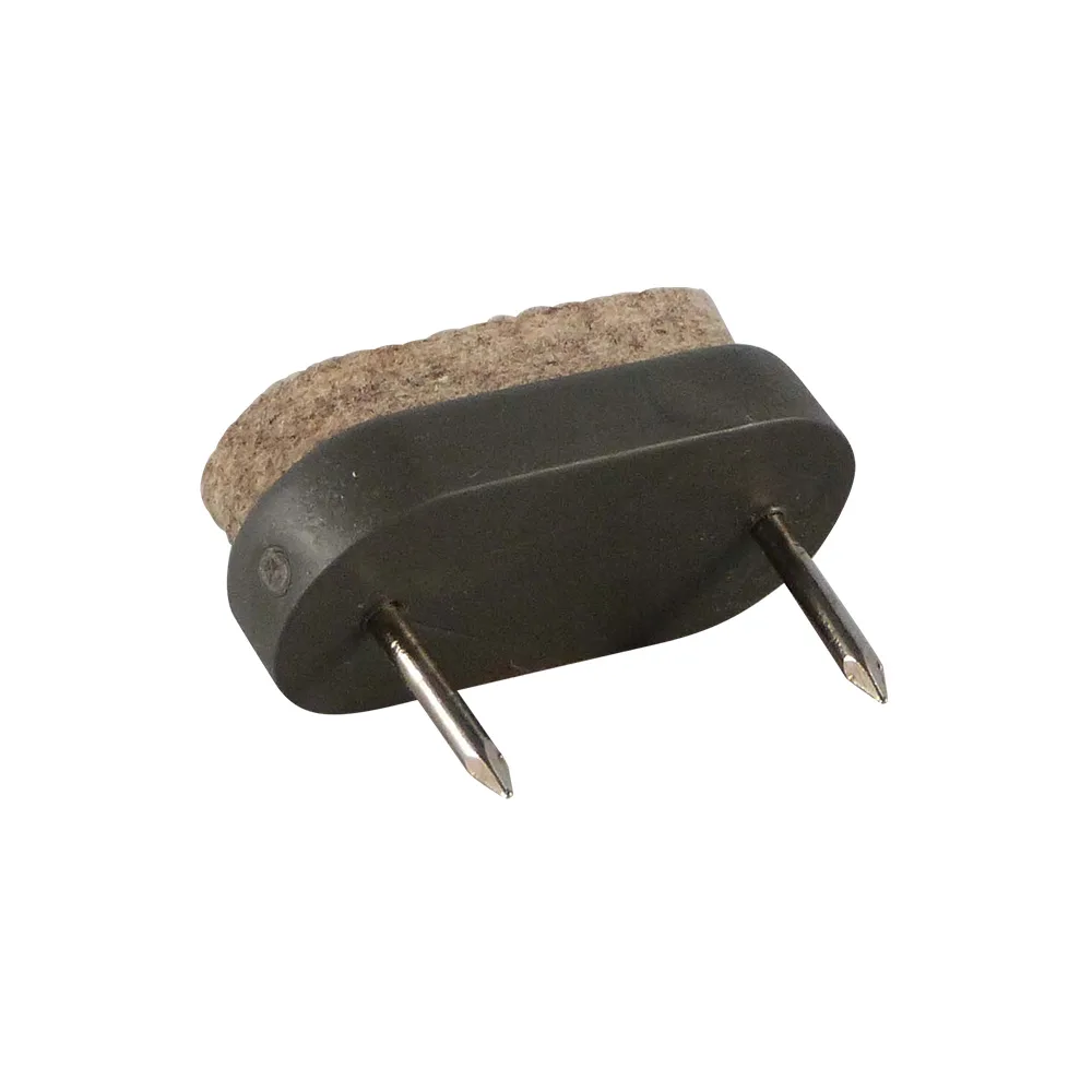 Tope deslizante para muebles ovalado con fieltro PS 38x18mm - Gris imagen 5