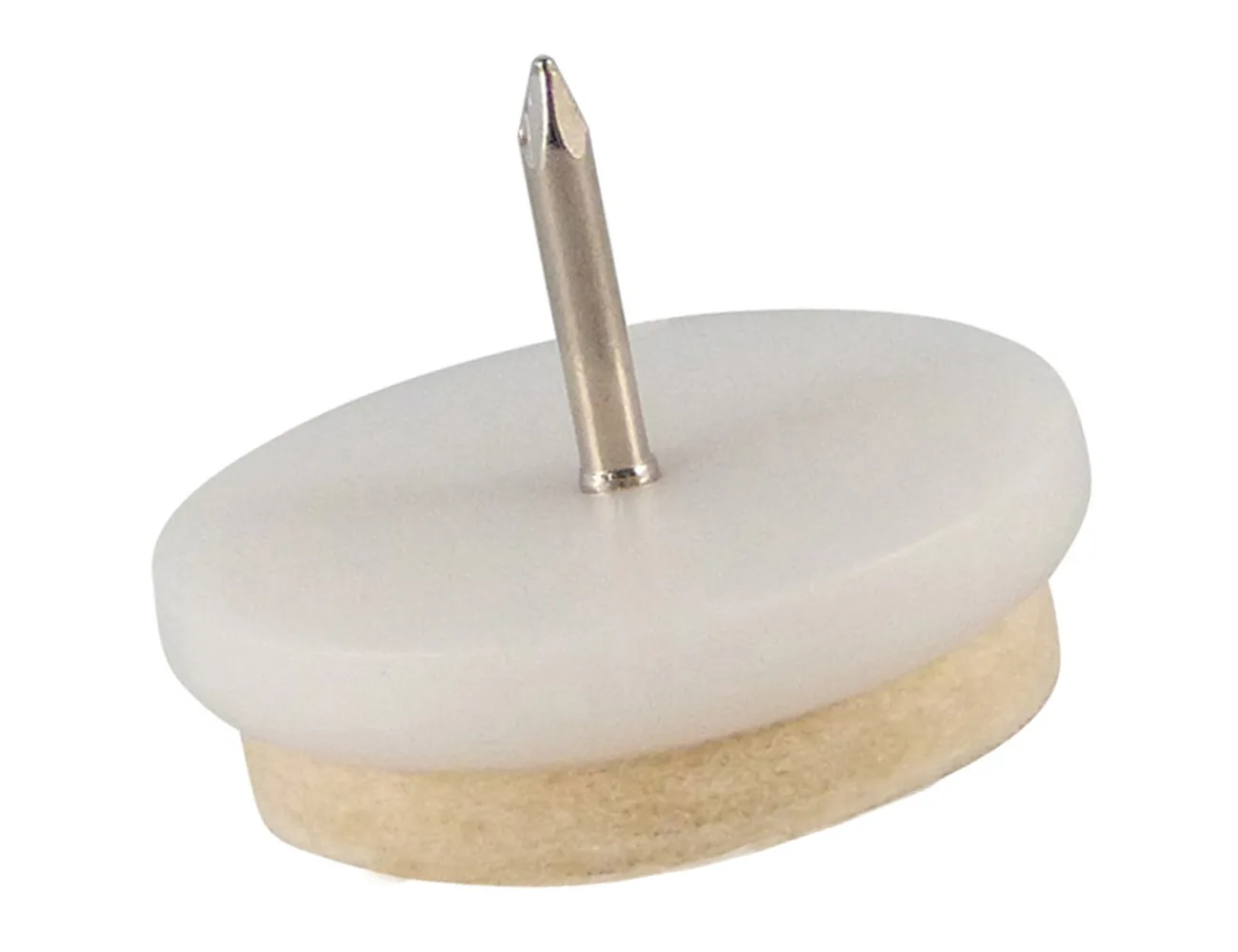 Tope deslizante con clavo y fieltro compacto – Topes para muebles con deslizador de fieltro
