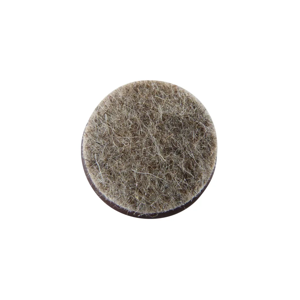 Deslizador de fieltro redondo PS Ø21mm - fieltro de lana suave de alta calidad - Blanco imagen 5