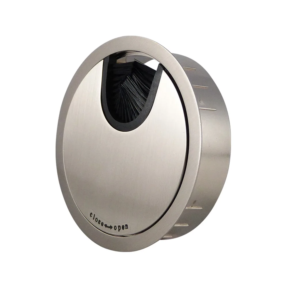 Pasacables redondo Ø80 - Zn - Zinc fundido a presión - 2 partes - redondo Ø88mm - Níquel