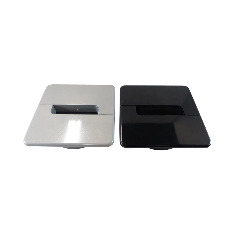 Pasacables cuadrado de ABS – 3 piezas