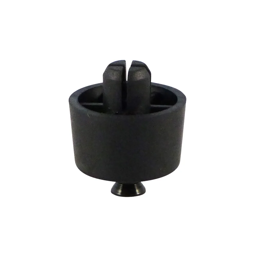 Pie de aparato TPE Ø25/23x5mm - perforación Ø7.8mm - Negro imagen 2