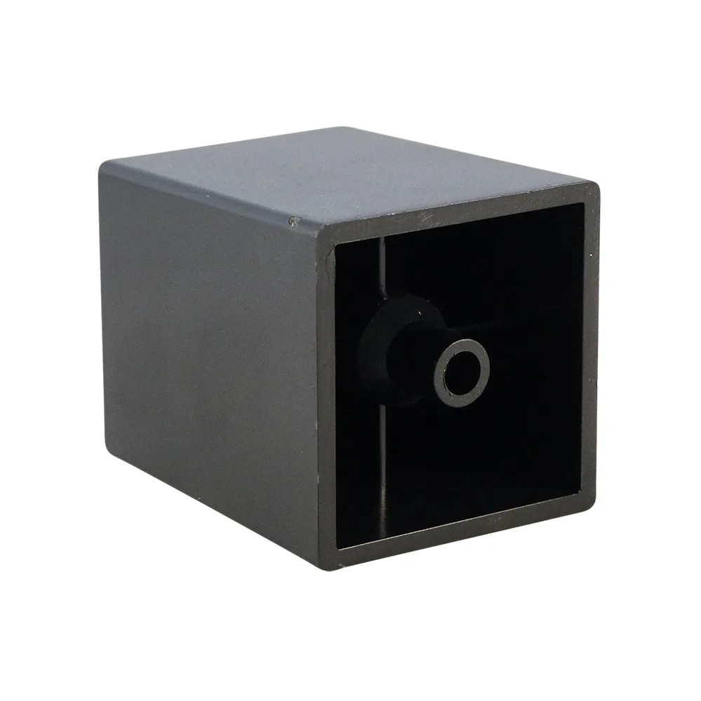 Pie de mueble para atornillar cuadrado PA 50x50mm - H=61.9mm - perforación Ø6.2mm - Negro imagen 3