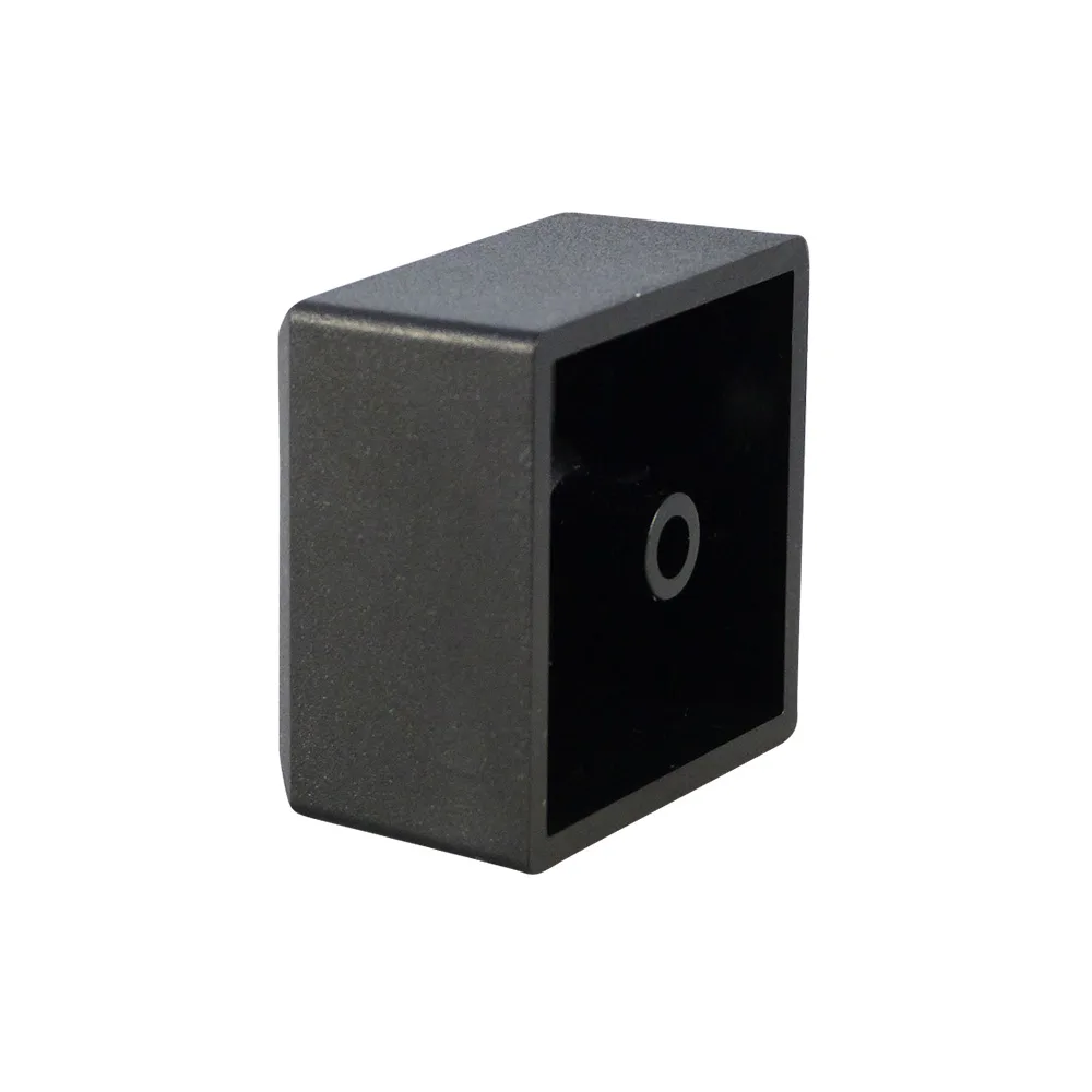 Pie de mueble para atornillar cuadrado PA 50x50mm - H=61.9mm - perforación Ø6.2mm - Negro imagen 5