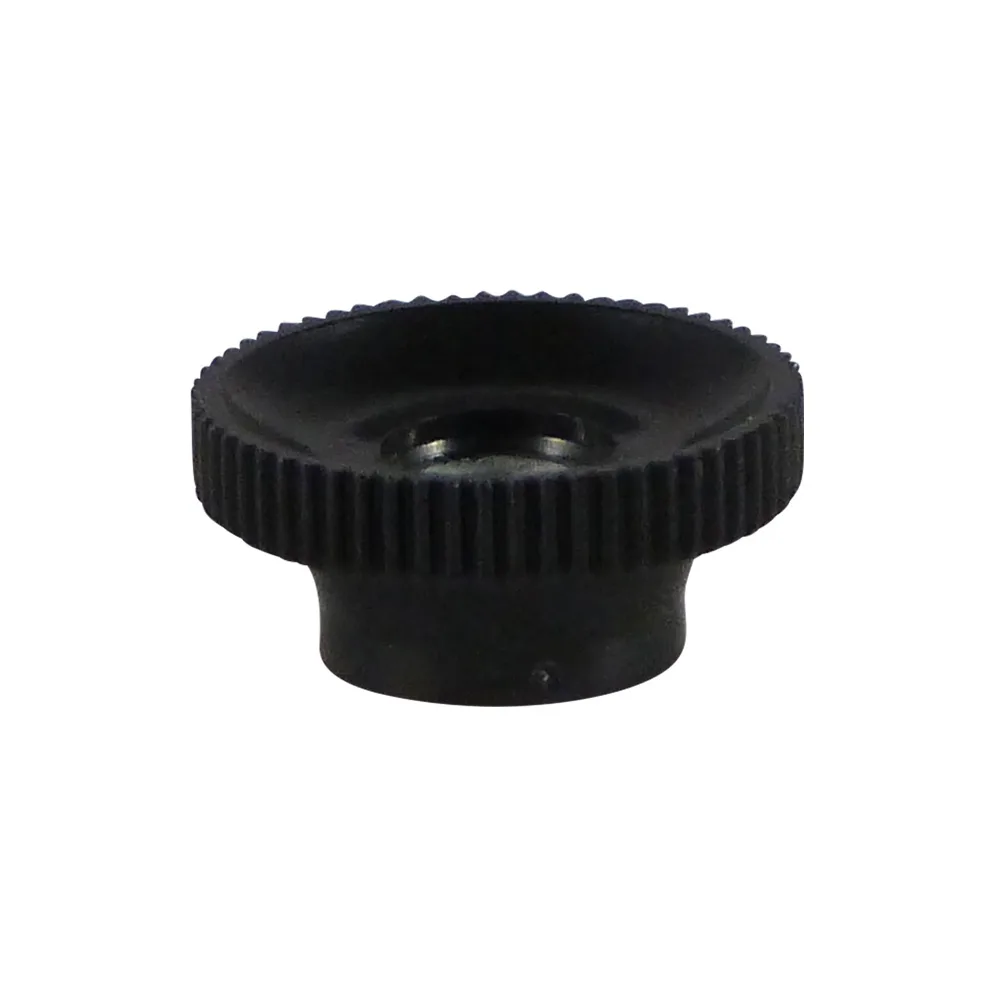 Pomo estriado PS Ø15 - manguito roscado M5 - Negro imagen 5