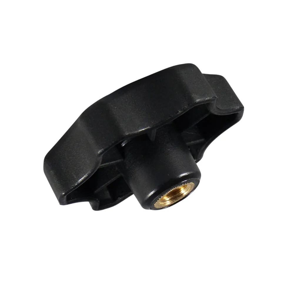 Pomo estrella PA-GF Ø33mm - M6 - casquillo de latón - Antracita imagen 2