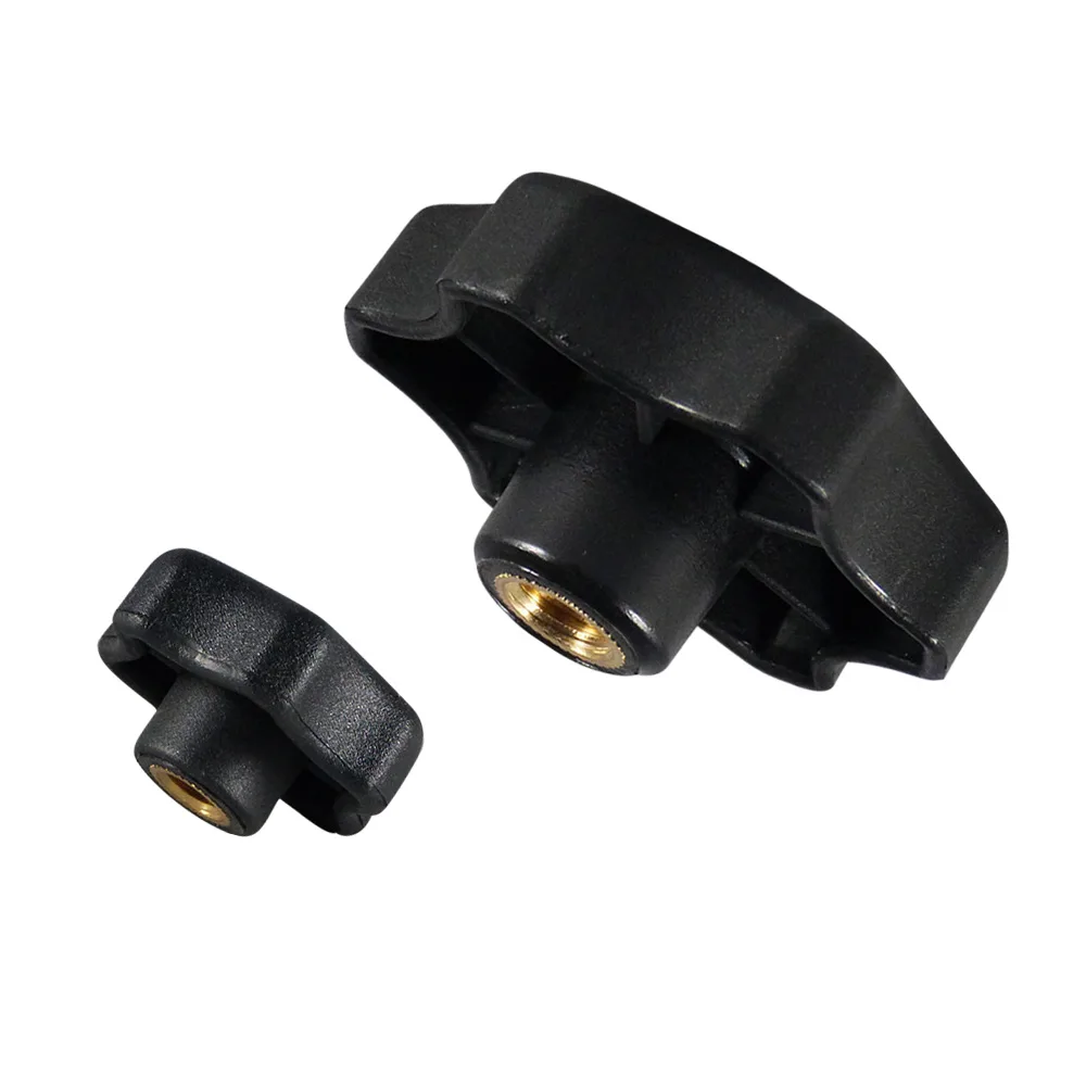 Pomo estrella PA-GF Ø33mm - M6 - casquillo de latón - Antracita imagen 3