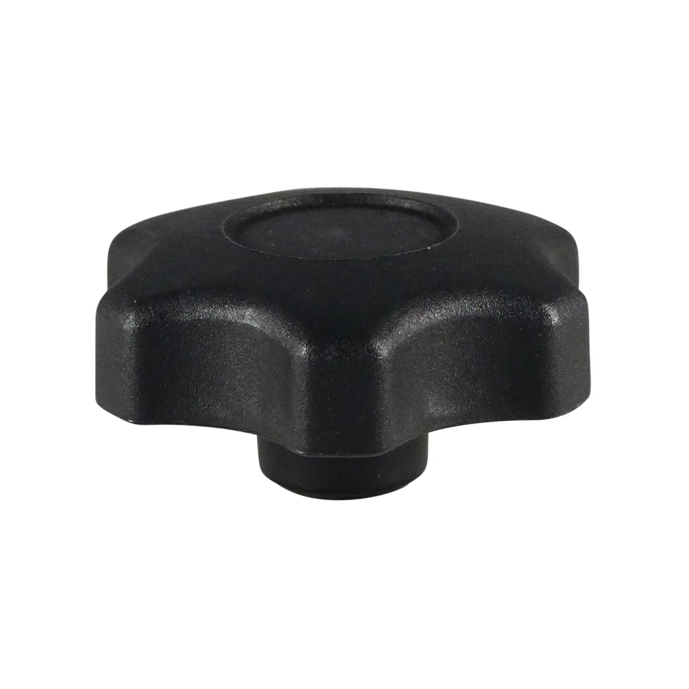 Pomo estrella PA-GF Ø33mm - M6 - casquillo de latón - Antracita