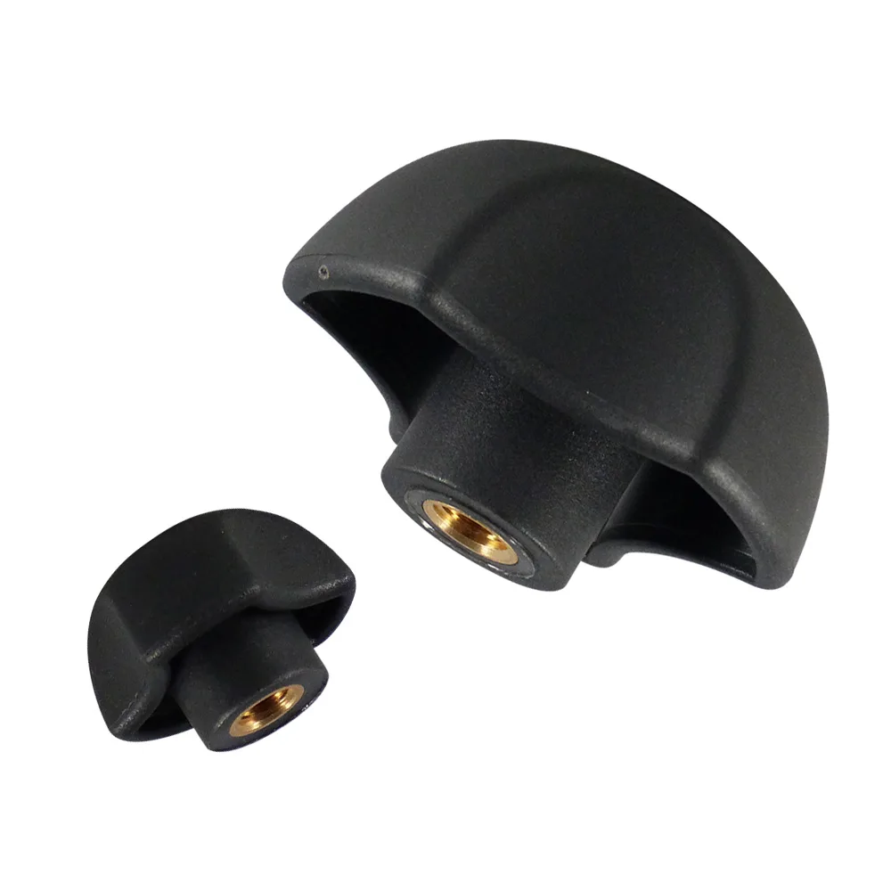 Pomo estrella 3 puntas PA-GF - Ø40mm - de 2 partes - Negro imagen 3