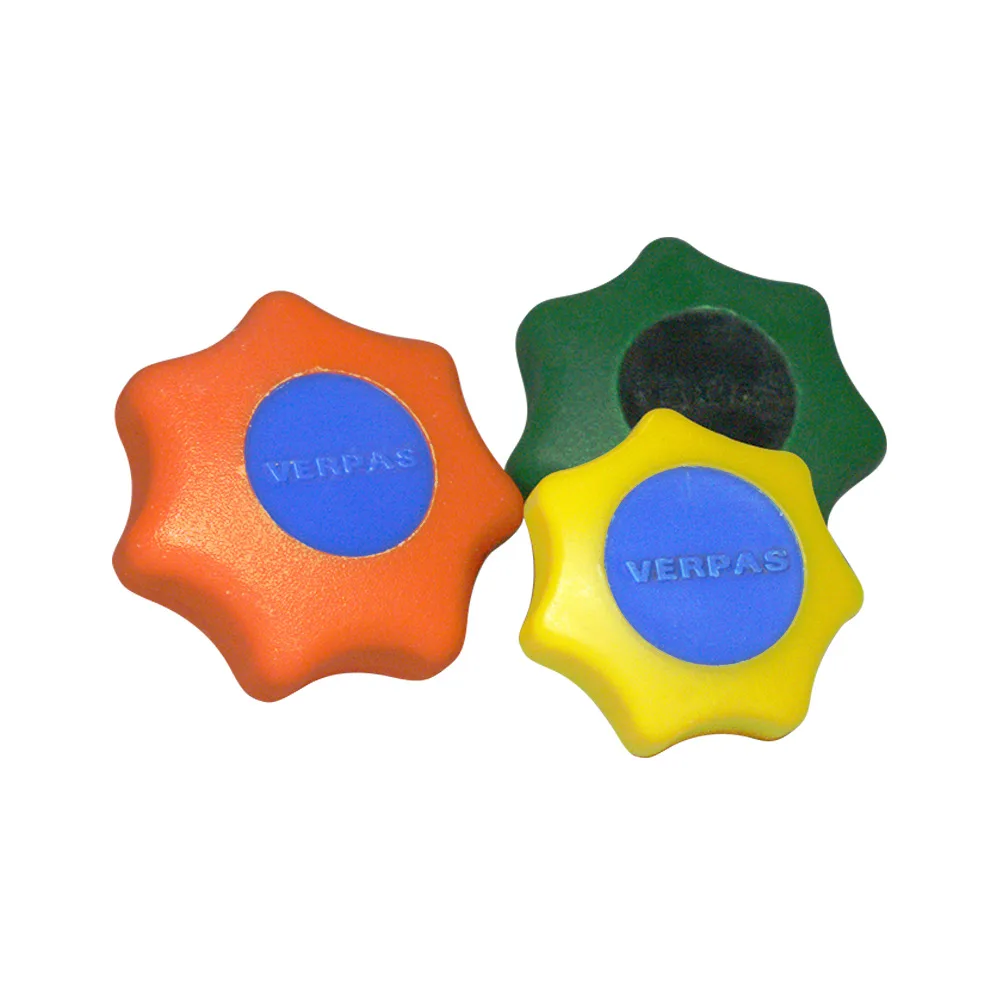 Pomo estrella PP Ø30mm - M6 - casquillo de latón - Negro imagen 4