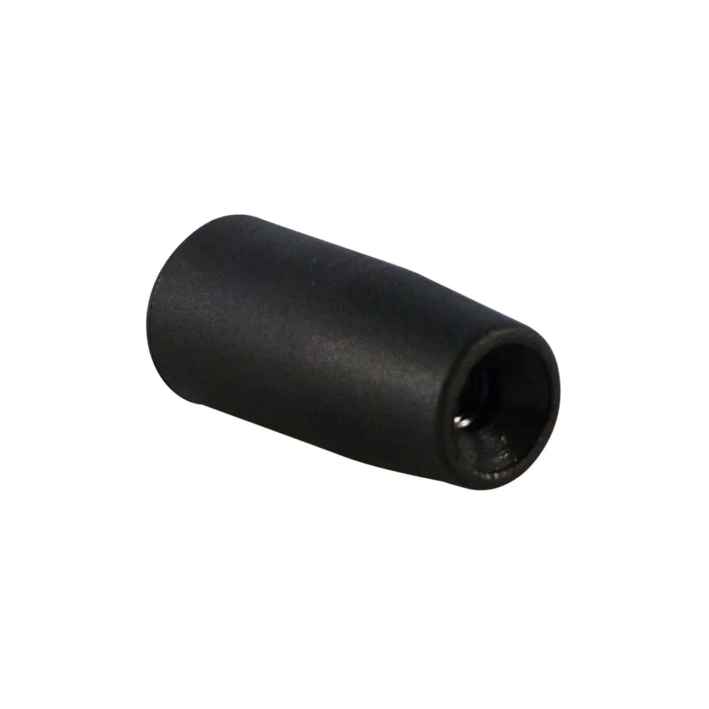 Empuñadura cilíndrica inserto roscado redondo con tuerca metálica PA Ø25x70mm - M12 - Negro imagen 5