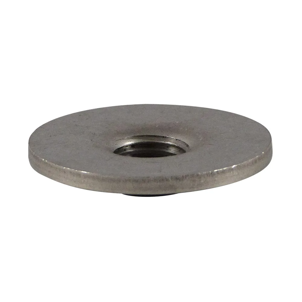 Placa soldable redonda con rosca de acero inoxidable