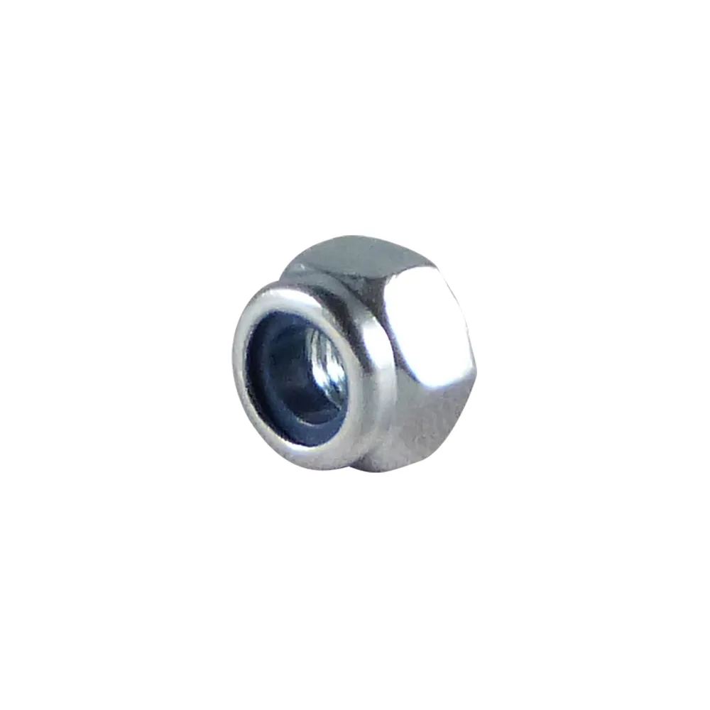 Tuerca hexagonal autoblocante galvanizado - DIN 985 - M6 - Zinc - St - Acero imagen 5