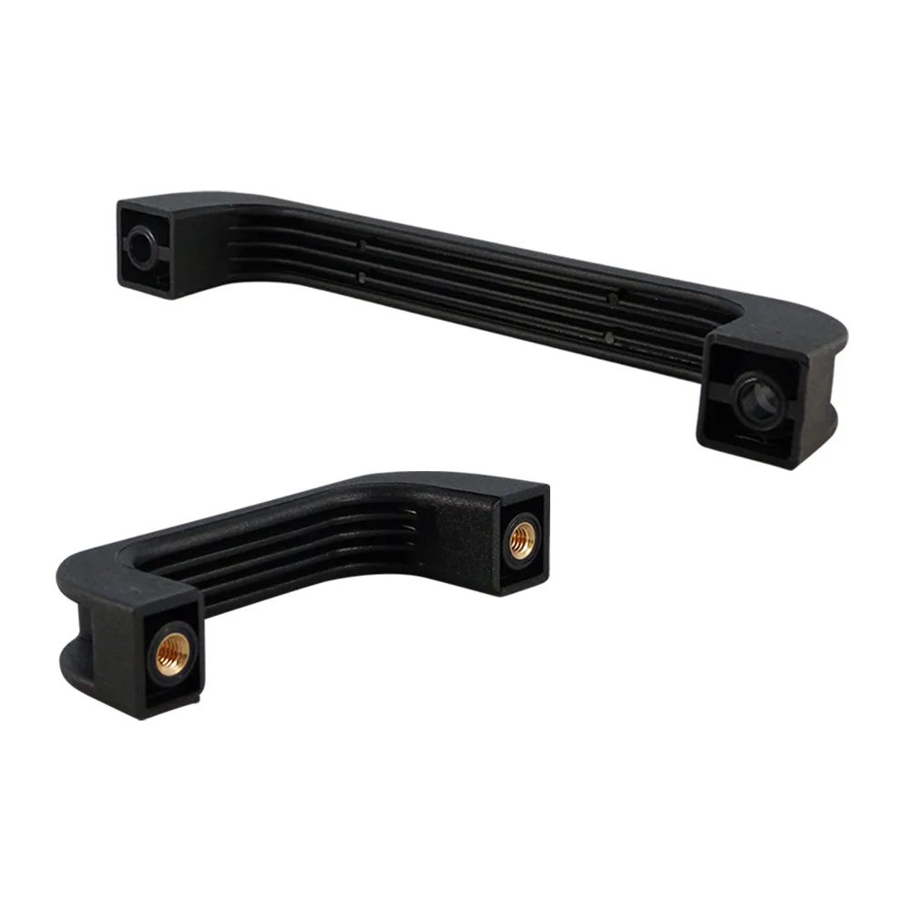 Asa de puente PA 132/196x48mm - agujero roscado M8 - Negro
