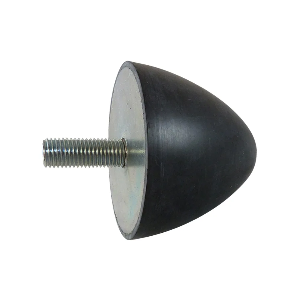 Amortiguador de vibraciones parabólico NR - 55° ±5 shore - Ø118x77mm - M16x41mm - St37 - Acero 37 imagen 2