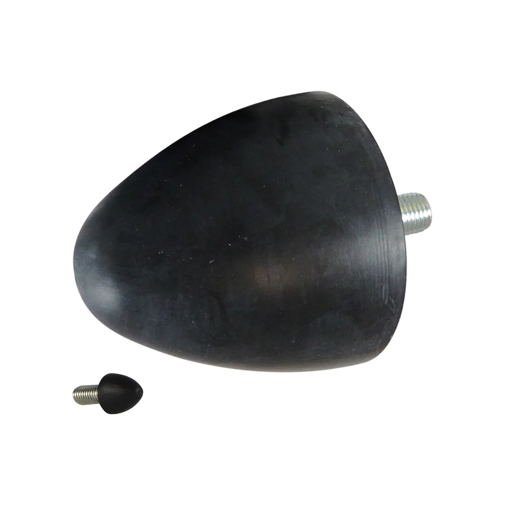 Amortiguador de vibraciones parabólico NR - 55° ±5 shore - Ø118x77mm - M16x41mm - St37 - Acero 37 imagen 3