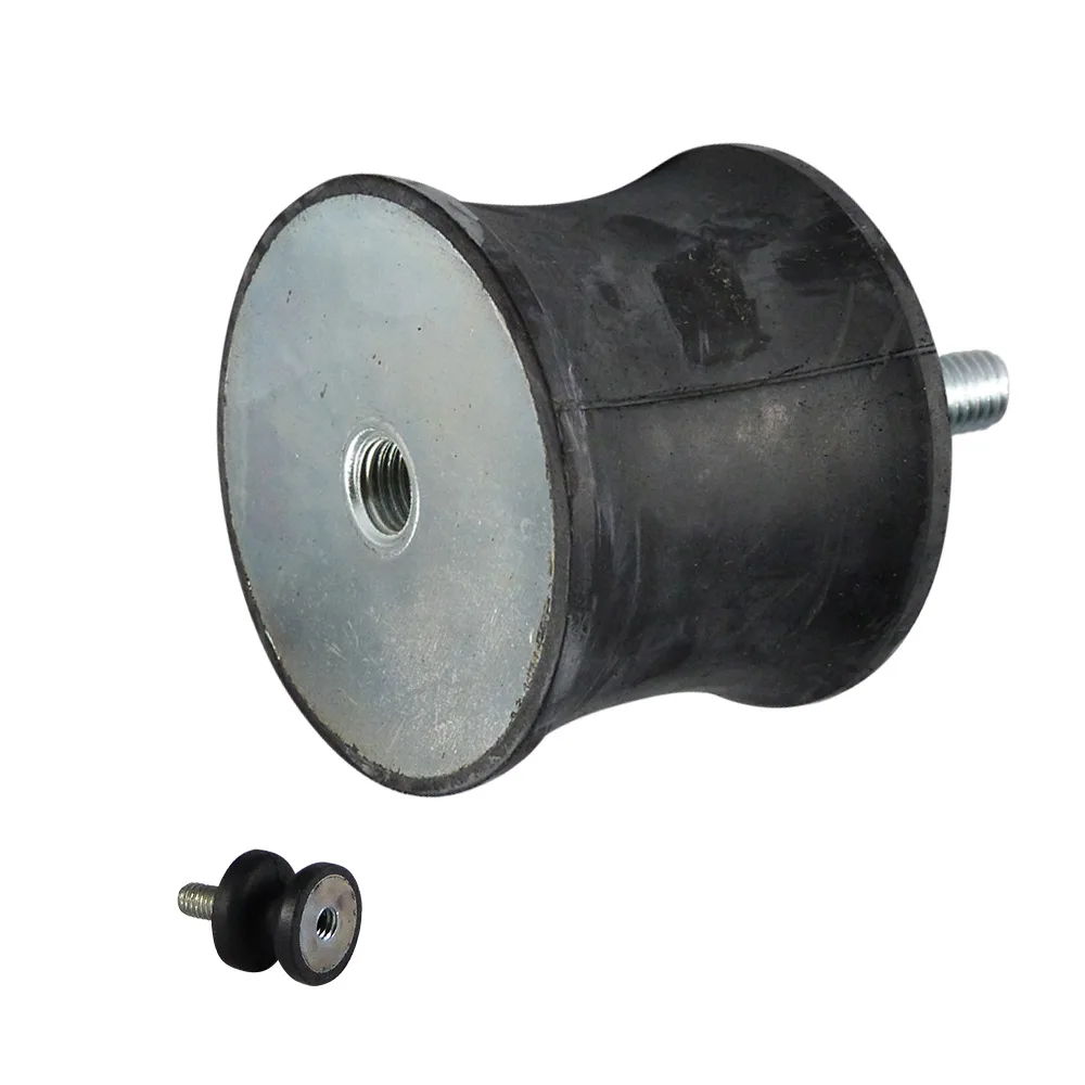 Soporte antivibratorio entallado tipo B NR - 55° ±5 shore - Ø45-57x44mm - M10x28mm/M10 - St37 - Acero 37 imagen 3