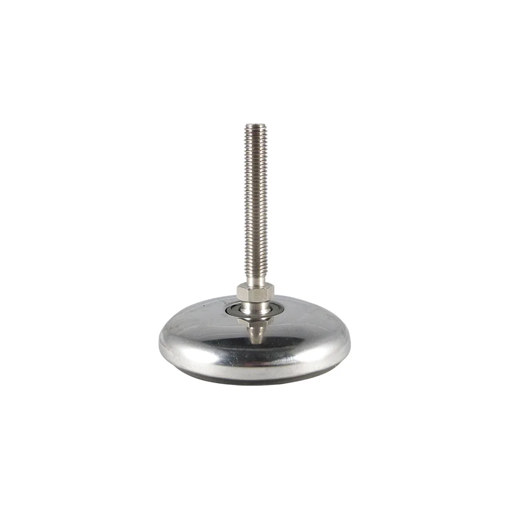Pie nivelador redondo higiénico Ø80 - M20x84 - Acero inoxidable imagen 3