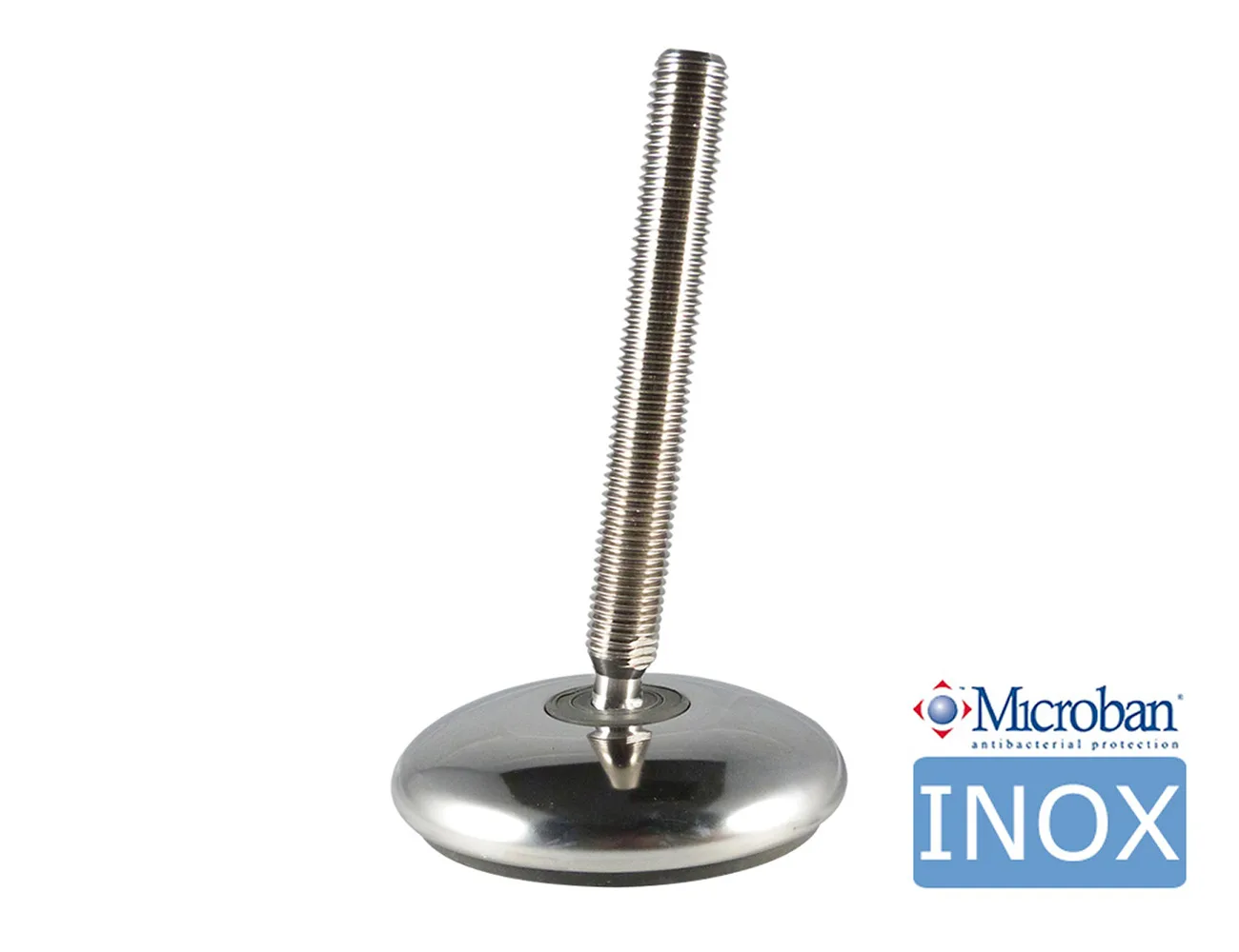 Pie nivelador de acero inoxidable con rótula - Higiénico – Pies niveladores - acero inoxidable