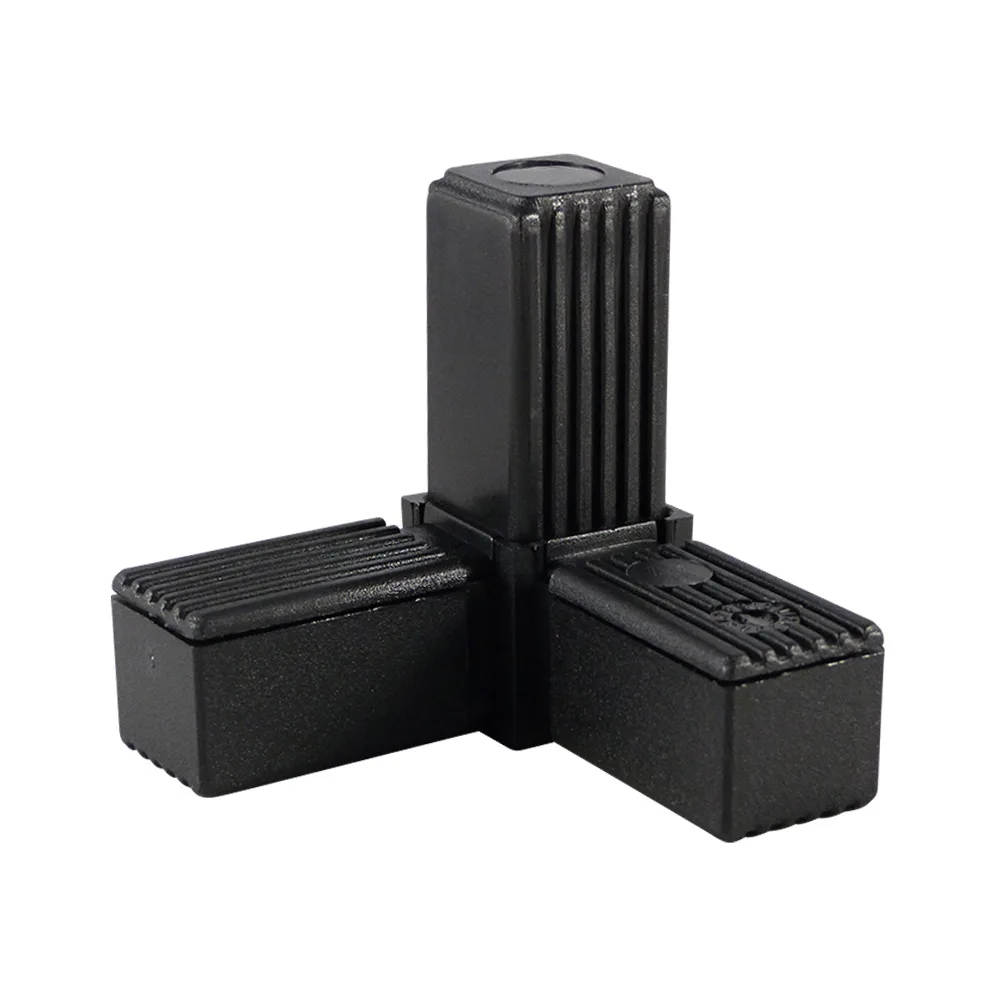 Conector para tubo cuadrado PA 20x20 - 1.5mm - de dos piezas - 3D3 - Negro imagen 2