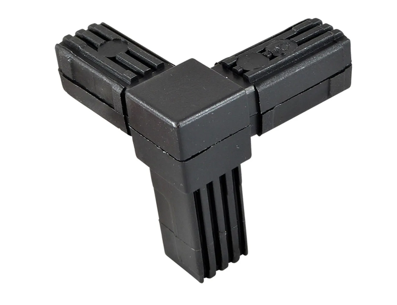 Conector para tubo, diseño de dos piezas 3D3 – conector de esquina de tres patas – Conectores cuadrados para tubos