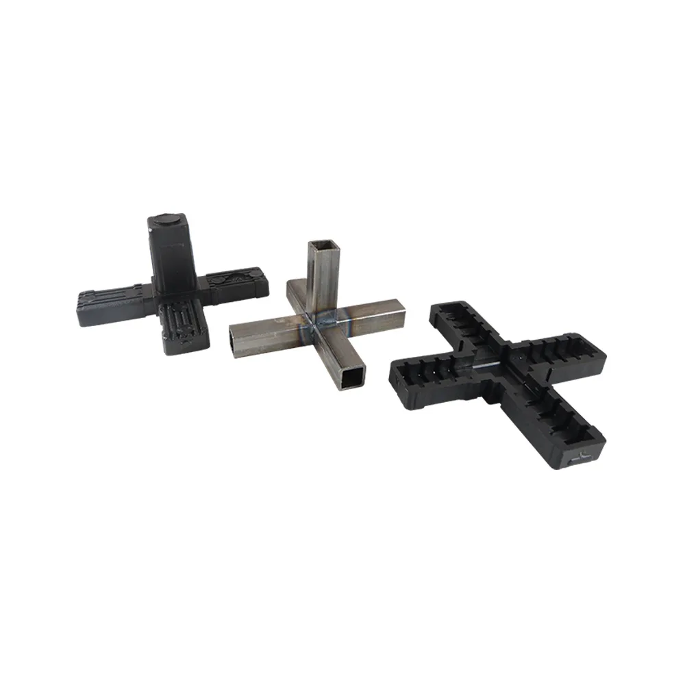 Conector para tubo cuadrado PA 20 x 20 x 1.5mm - de 2 partes - 1.5mm - 3D5 - Negro imagen 5
