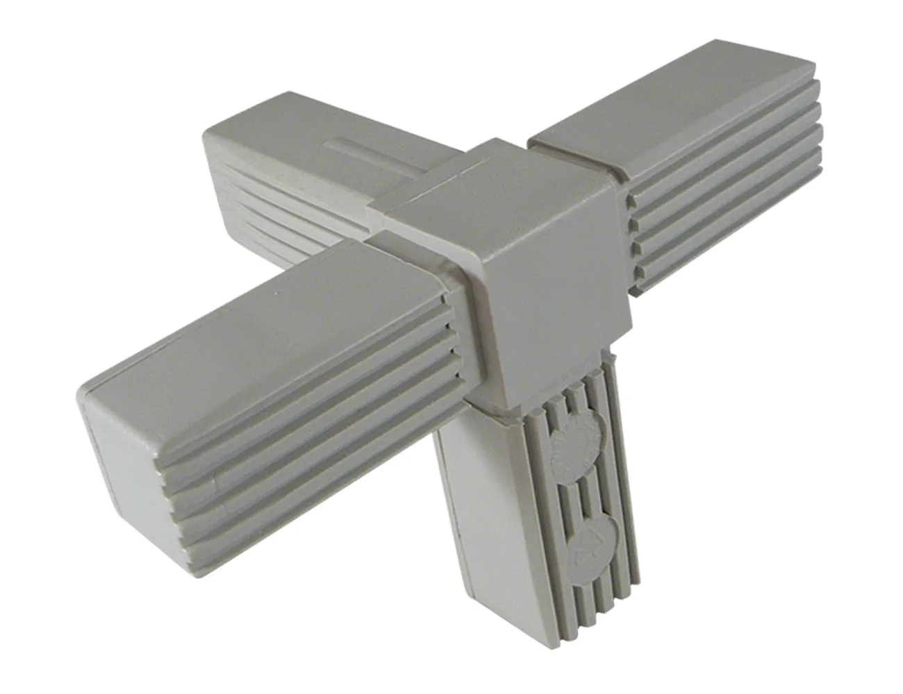 Conector tubular de una sola pieza modelo 3D4 - conector multidimensional en T – Conectores cuadrados para tubos