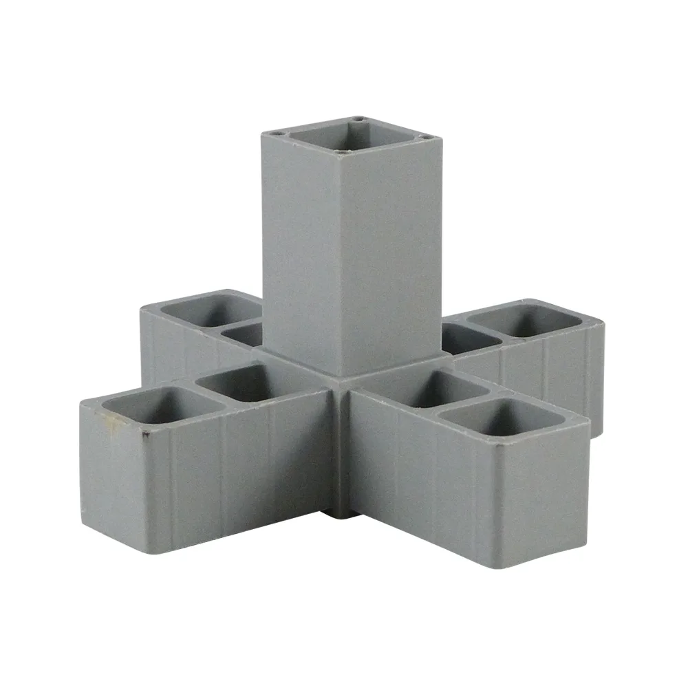 Conector tubular de una sola pieza modelo 3D5 - conector en cruz