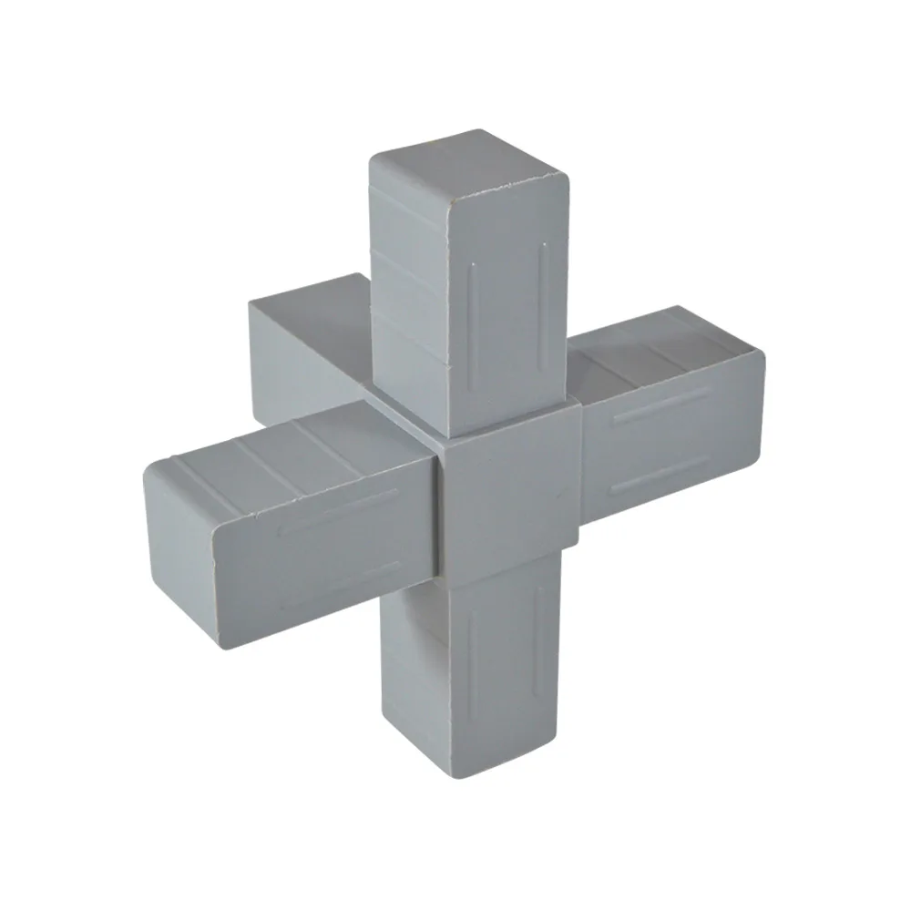 Conector tubular de una sola pieza modelo 3D5 - conector en cruz