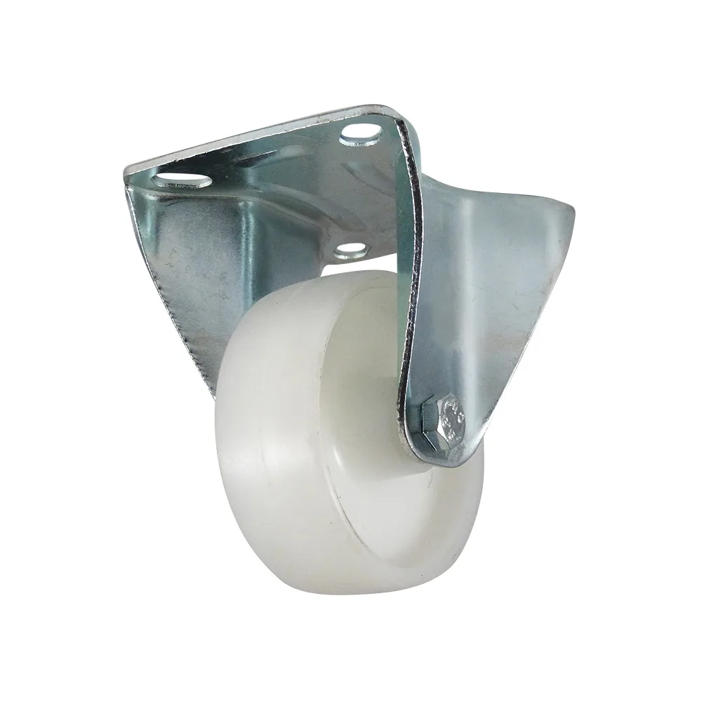 Rueda fija PP Ø175mm - banda de rodadura azul - Cojinete de deslizamiento - Fijación de placa 135x105mm - St - Acero imagen 5