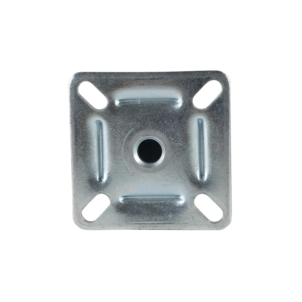Rueda industrial fija con placa superior