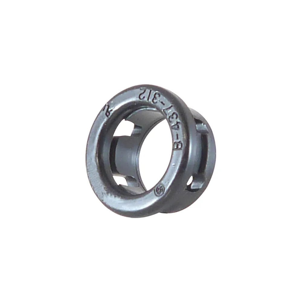 Pasacables redondo con dientes PA - Ø7.9-11.10mm - cuello corto - espesor de la chapa máx. 1.6mm - Negro