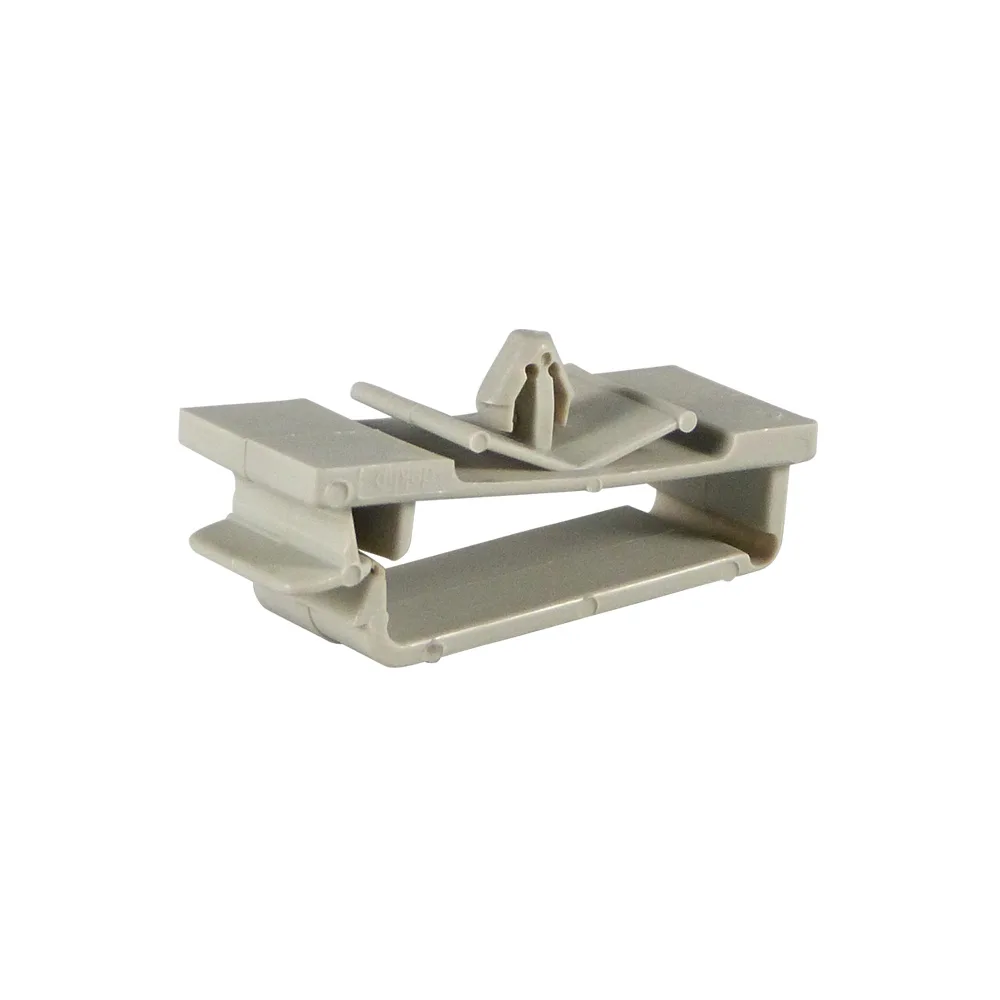 Soporte de cable rectangular PA 11.1x44.5mm - orificio Ø6.4mm - Gris imagen 3
