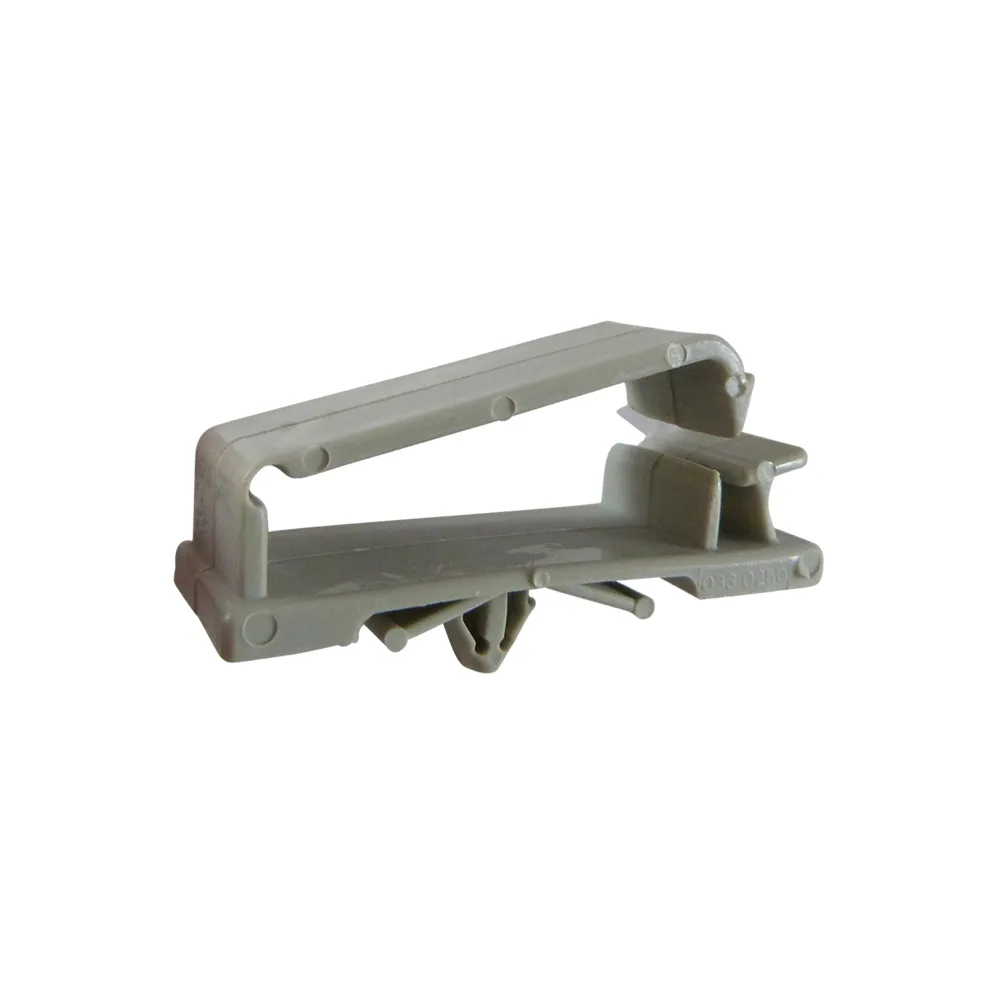 Soporte de cable rectangular PA 11.1x44.5mm - orificio Ø6.4mm - Gris