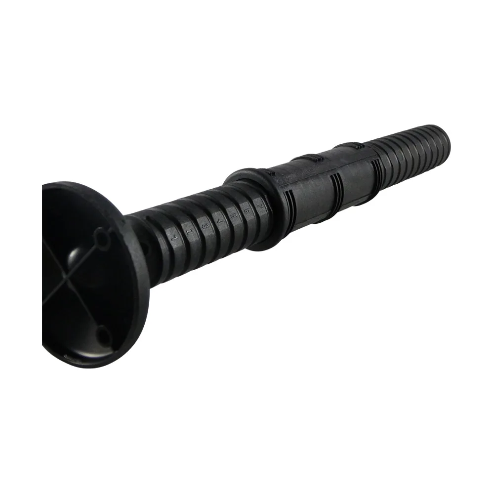 Regulador de altura redondo PA-GF Ø40x2.0mm - pie Ø68mm - rango de ajuste 0-170-mm - Negro imagen 2