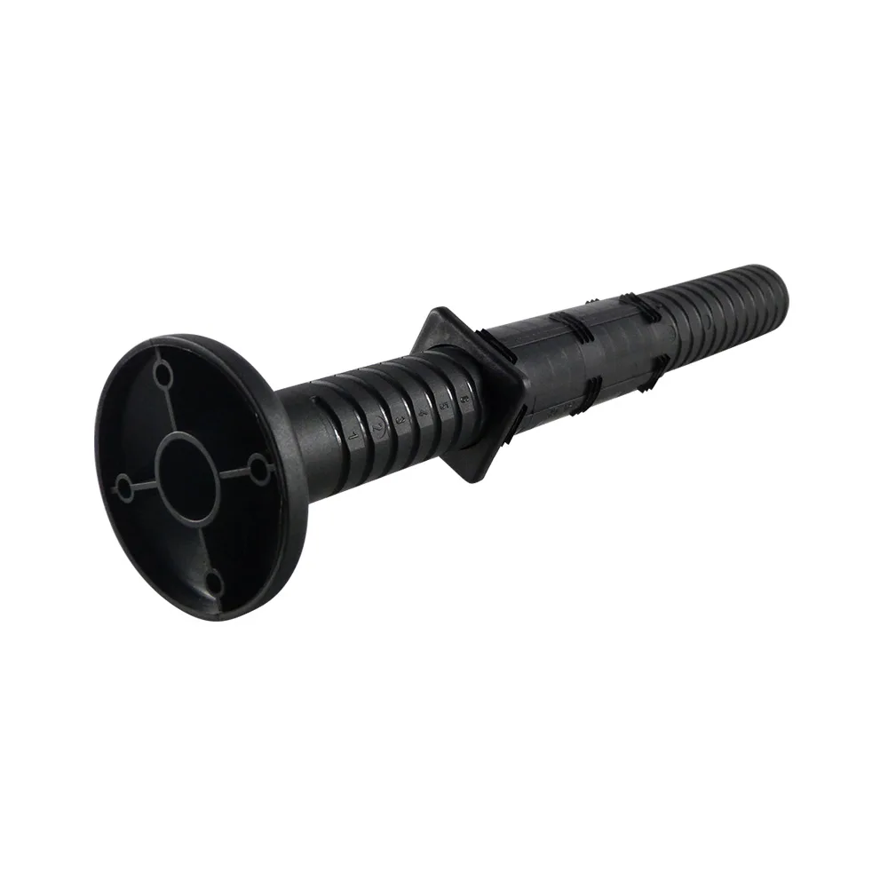Regulador de altura para tubo cuadrado PA-GF 40x40x2mm - rango de ajuste 0-100mm - Negro imagen 4