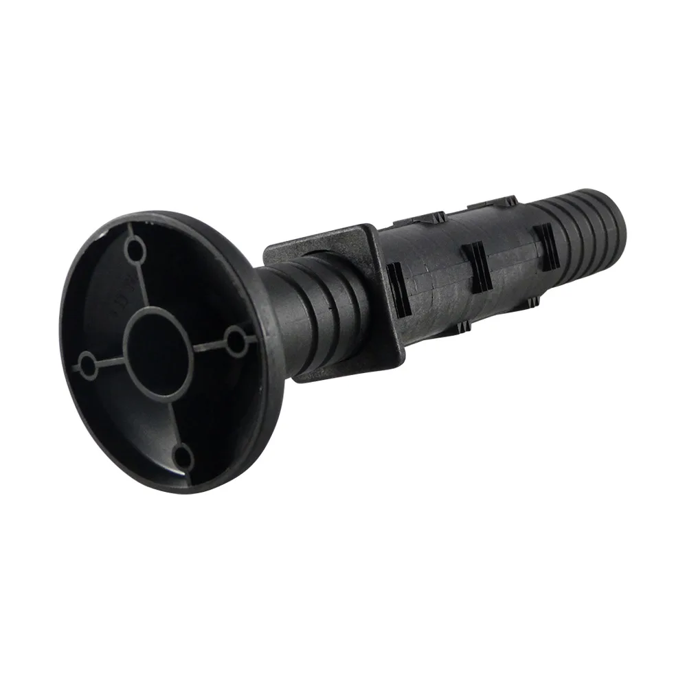 Regulador de altura para tubo cuadrado PA-GF 40x40x2mm - rango de ajuste 0-100mm - Negro
