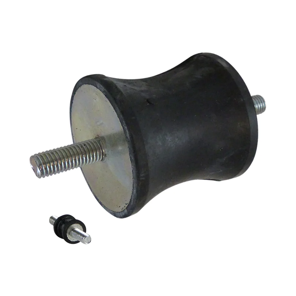 Soporte antivibratorio entallado tipo A NR - 55° ±5 shore - Ø20-40mm - H=48mm - 2x M8x23mm - St37 - Acero 37 imagen 3