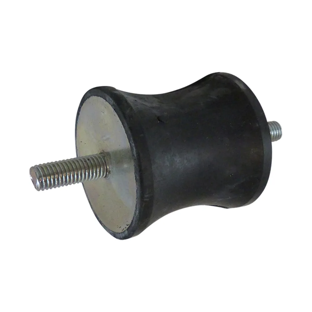 Soporte antivibratorio entallado tipo A NR - 55° ±5 shore - Ø20-40mm - H=48mm - 2x M8x23mm - St37 - Acero 37