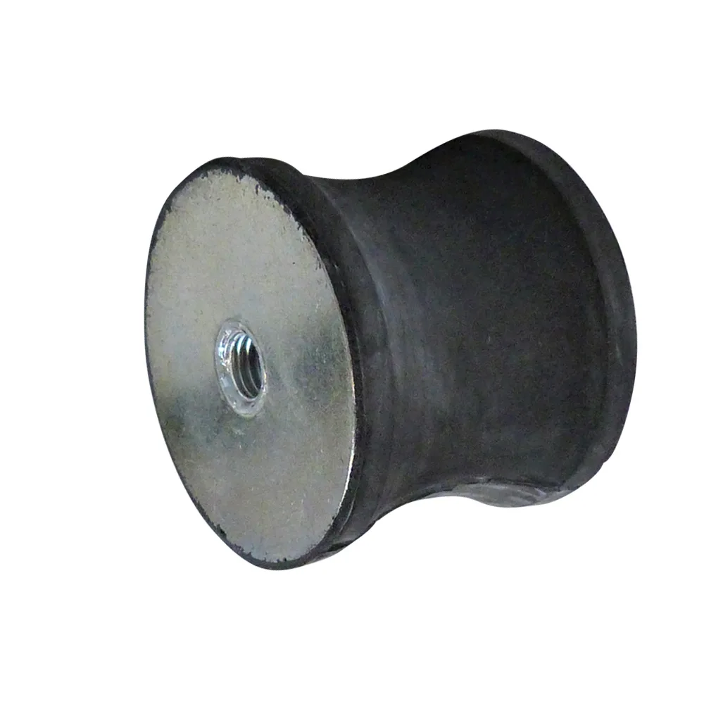 Soporte antivibratorio entallado tipo A NR - 40° ±5 shore - Ø49-60x60mm - 2x M10 - St37 - Acero 37