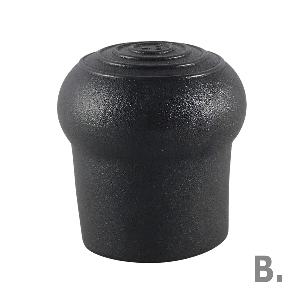 Contera redonda PVC - tubo Ø22mm - base ensanchada - Negro imagen 4