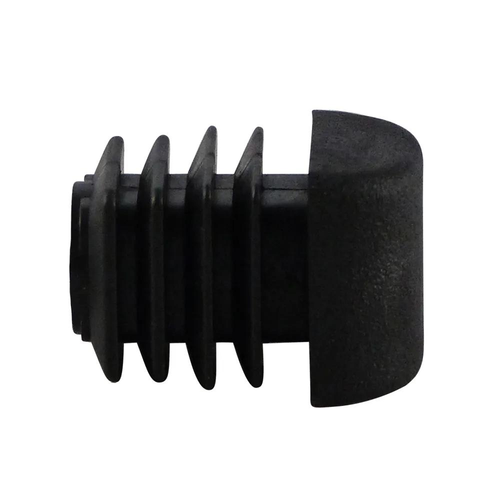 Contera cuadrada con aletas PE 20x20x9 - base redondeada - Negro imagen 5