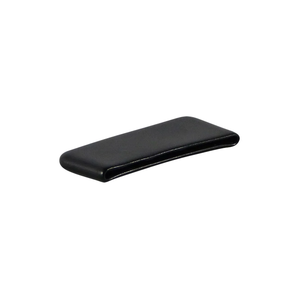 Tapón rectangular de PVC flexible de acero plano PVC 15x3mm - L=40mm - Negro intenso imagen 2