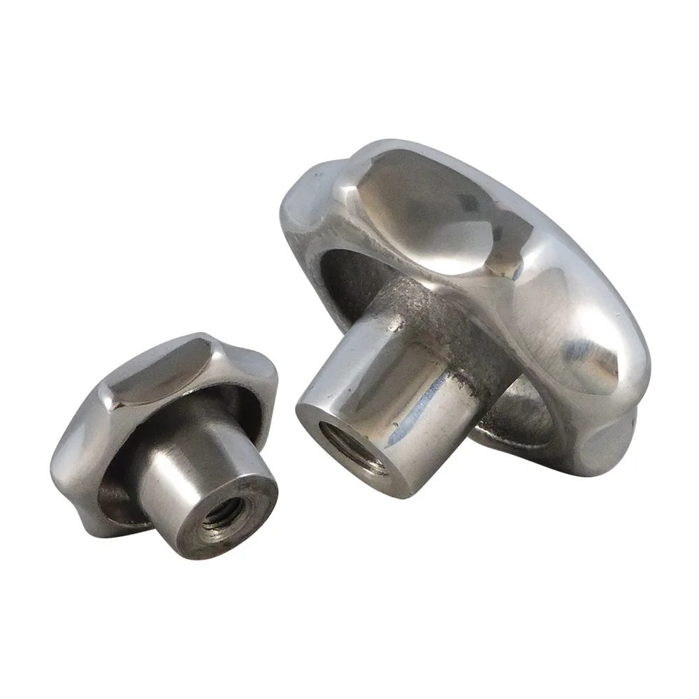 Pomo estrella Ø40mm - DIN 6336 K - casquillo roscado M8 - Aluminio imagen 3